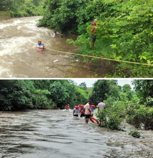 पुराच्या पाण्यात वाहून गेल्याने करुळ येथील शेतकरी बेपत्ता