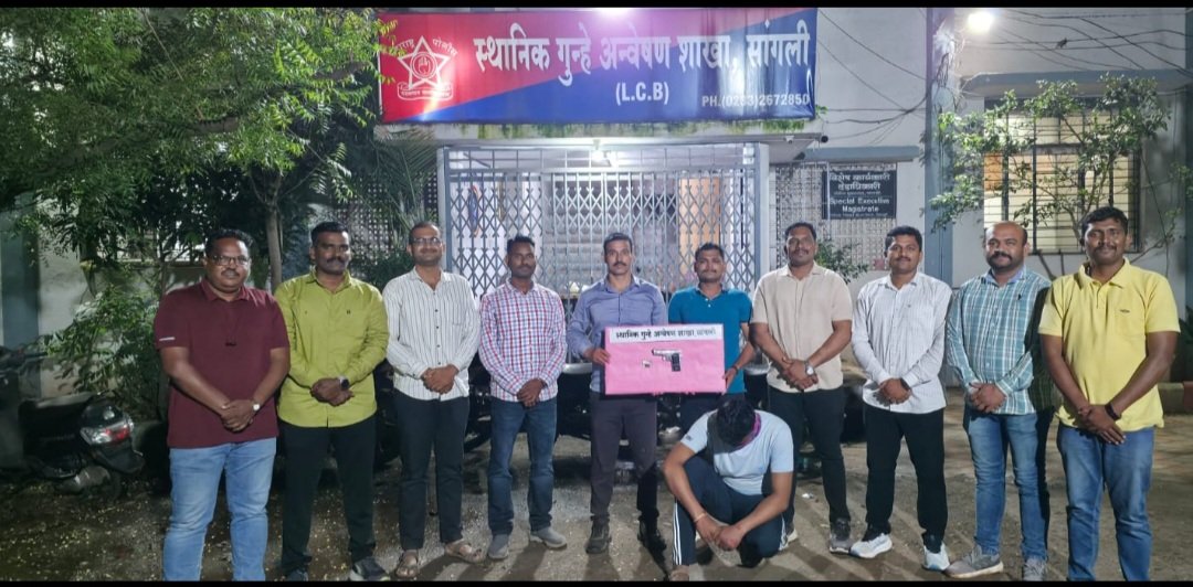रेकॉर्डवरील आरोपीकडून पिस्टलसह दोन जिवंत काडतुसे जप्त; ६२ हजारांचा मुद्देमाल हस्तगत