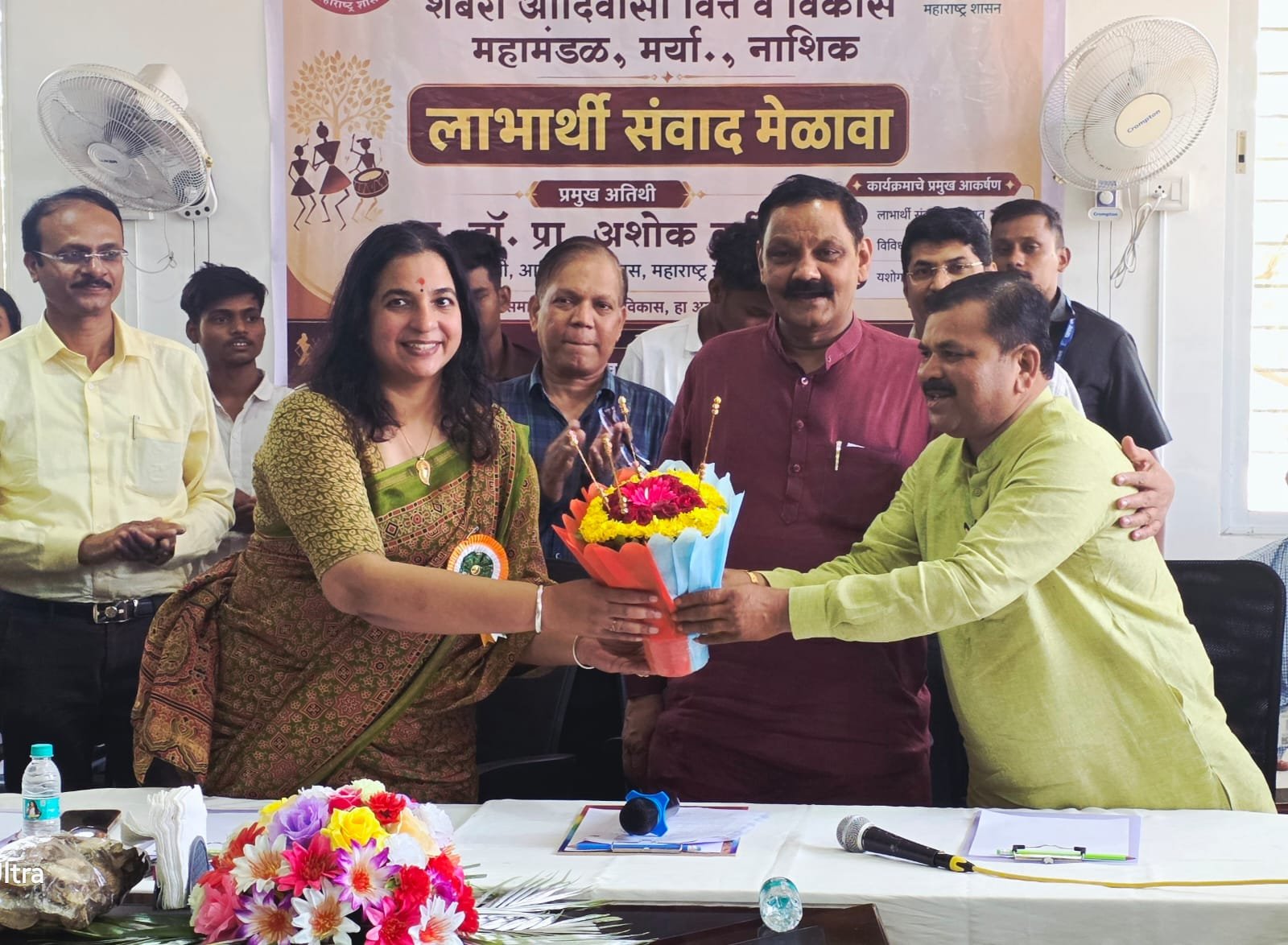 आदिवासींच्या शाश्वत विकासासाठी शासन कटिबद्ध; शहापूर येथील शबरी लाभार्थी संवाद मेळाव्यात नामदार डॉ. अशोक वुईके यांचे प्रतिपादन