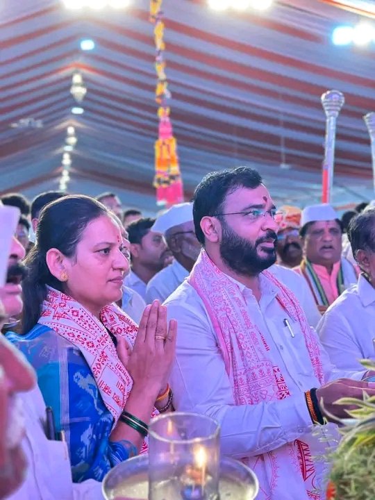 गुंजाळवाडी, ता.संगमनेर प. पू. श्री स्वामी गगनगिरी महाराज अखंड हरिनाम सप्ताह सोहळ्याची सांगता आमदार अमोल खताळ 